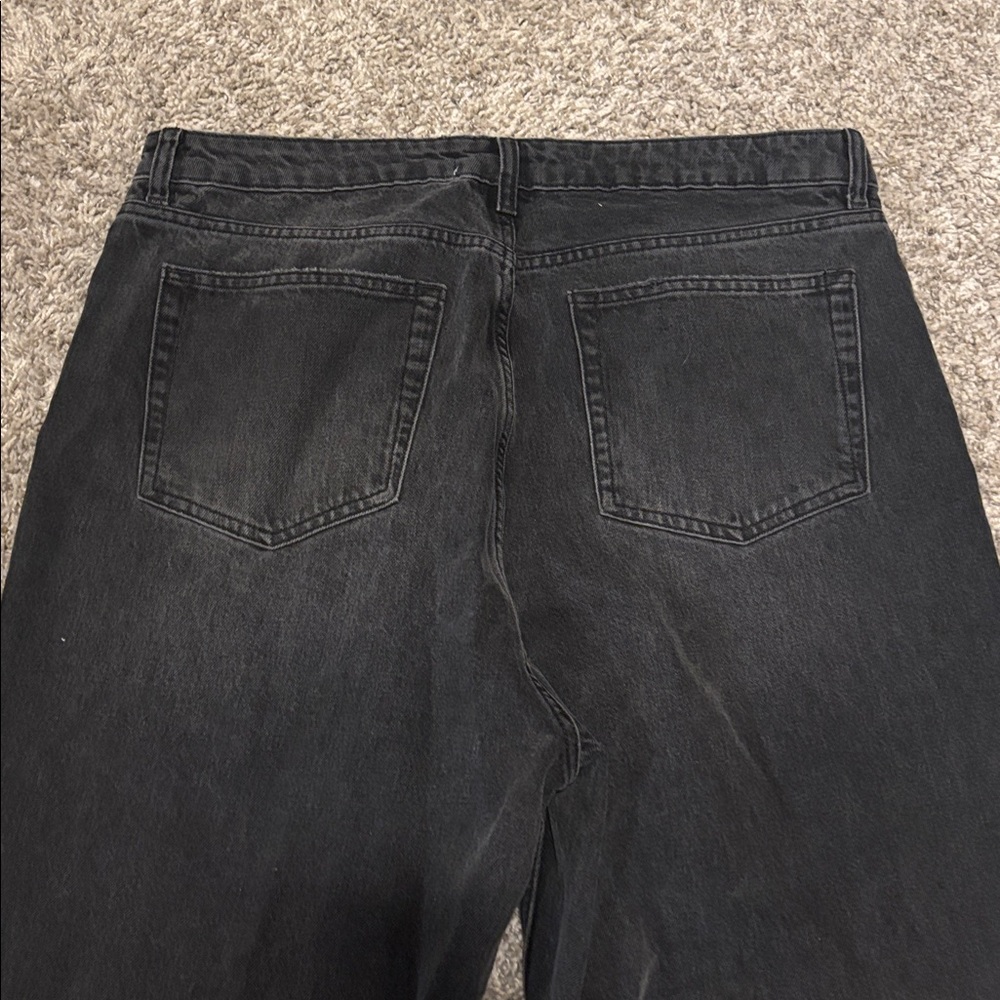 Reformation Women's Straight Leg Jeans - Dark Gray - Picture 7 of 12